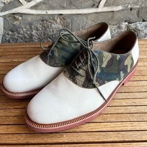 POLO RL Men's Torrington Saddle Camo Oxfords..Size 12
Polo Ralph Lauren